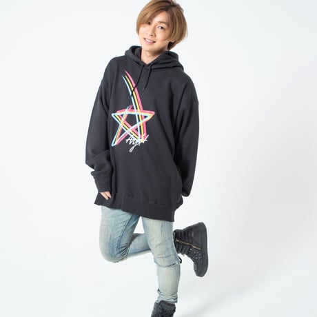 AYH RAINBOW STAR WIDE HOODY SWEAT