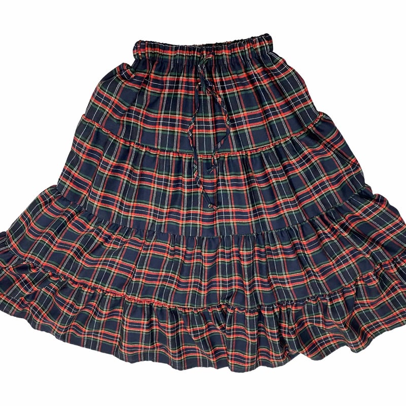 CHECK TIERED SKIRT | AYH