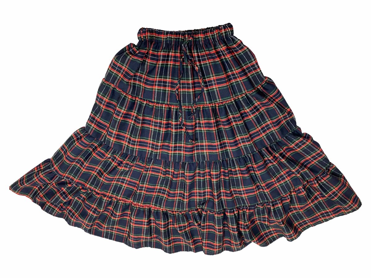 CHECK TIERED SKIRT | AYH