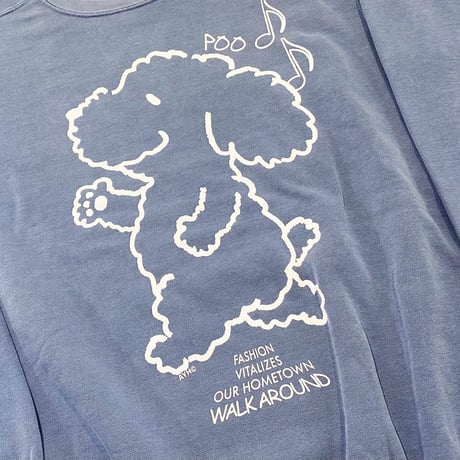 WALK AROUND POO GARMENT-DYE SWEAT