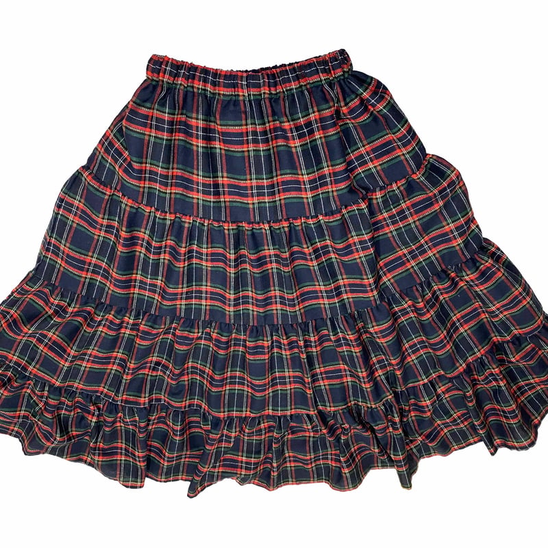CHECK TIERED SKIRT | AYH