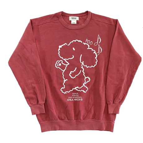 WALK AROUND POO GARMENT-DYE SWEAT