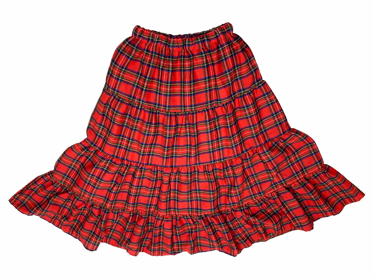 CHECK TIERED SKIRT | AYH
