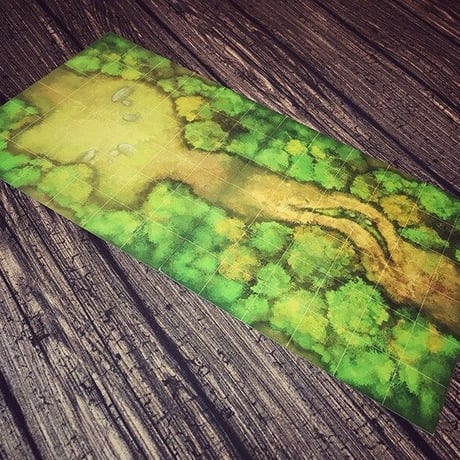 Jon Hodgson Map Tiles: Gridded Forest Map Tile Set - 森 マップ タイルセット