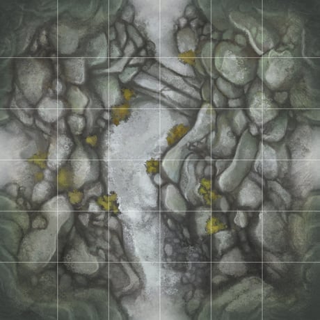 Jon Hodgson Map Tiles: Gridded Mountain Pass Map Tile Set - 山道 マップ タイルセット