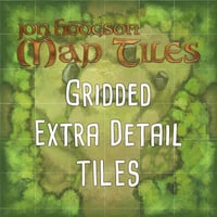 Jon Hodgson Map Tiles: Gridded Extra Detail Map Tile Set - ディテール マップ タイルセット