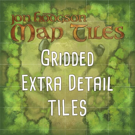 Jon Hodgson Map Tiles: Gridded Extra Detail Map Tile Set - ディテール マップ タイルセット