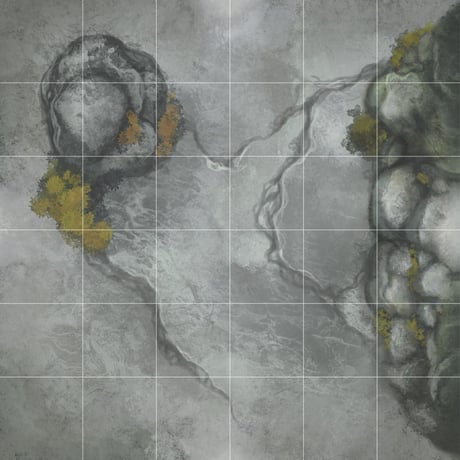 Jon Hodgson Map Tiles: Gridded Mountain Pass Map Tile Set - 山道 マップ タイルセット