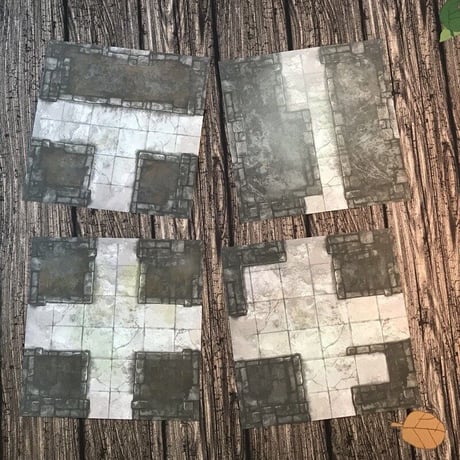 Jon Hodgson Map Tiles: Dungeon Map Tile Set - ダンジョン マップ タイルセット
