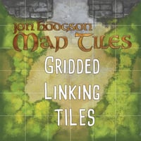 Jon Hodgson Map Tiles: Gridded Linking Tiles Set - リンク マップ タイルセット