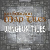 Jon Hodgson Map Tiles: Dungeon Map Tile Set - ダンジョン マップ タイルセット