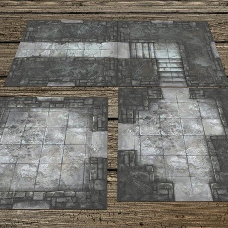 Jon Hodgson Map Tiles: Dungeon Map Tile Set - ダンジョン マップ タイルセット