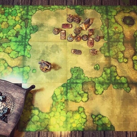 Jon Hodgson Map Tiles: Gridded Forest Map Tile Set - 森 マップ タイルセット