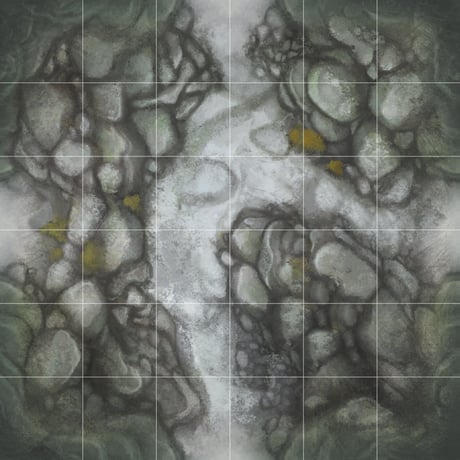 Jon Hodgson Map Tiles: Gridded Mountain Pass Map Tile Set - 山道 マップ タイルセット