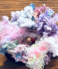 mixお花ヘアゴム ＊デザインLightPurpleFlower