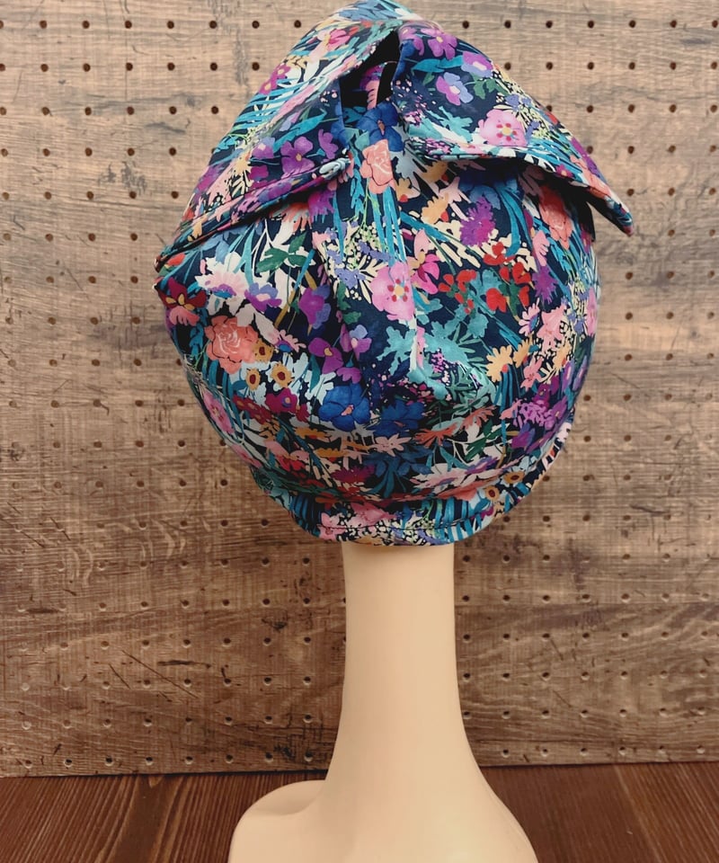 RAROラロさん　ワイヤー入りふぁさふぁさターバン　ピンク　ハンドメイド RAROラロさん ワイヤー入りふぁさふぁさターバン ピンク