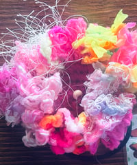 mixお花ヘアゴム ＊デザインpinkpink colorful