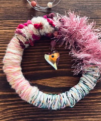 miniニットサンキャッチャー＊ pink Heart