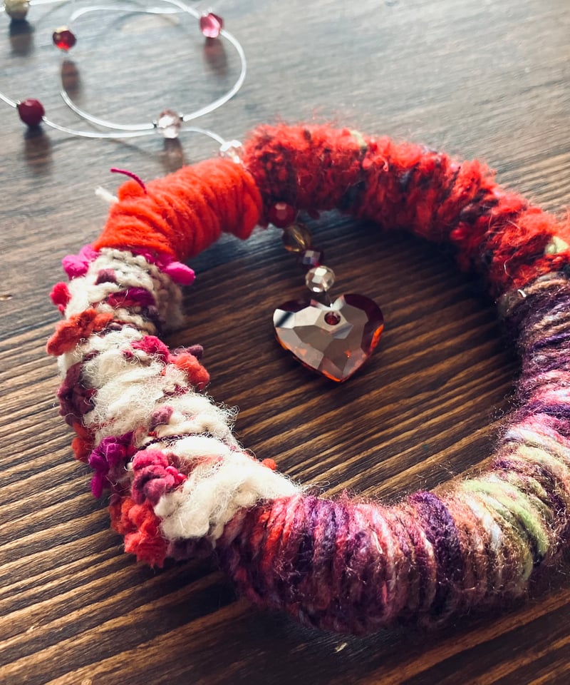 トゥルーリーインラブハート✩.*˚レッドマグマSWAROVSKIサンキャッチャー トゥルーリーインラブハート✩.*˚レッドマグマSWAROVSKIサン