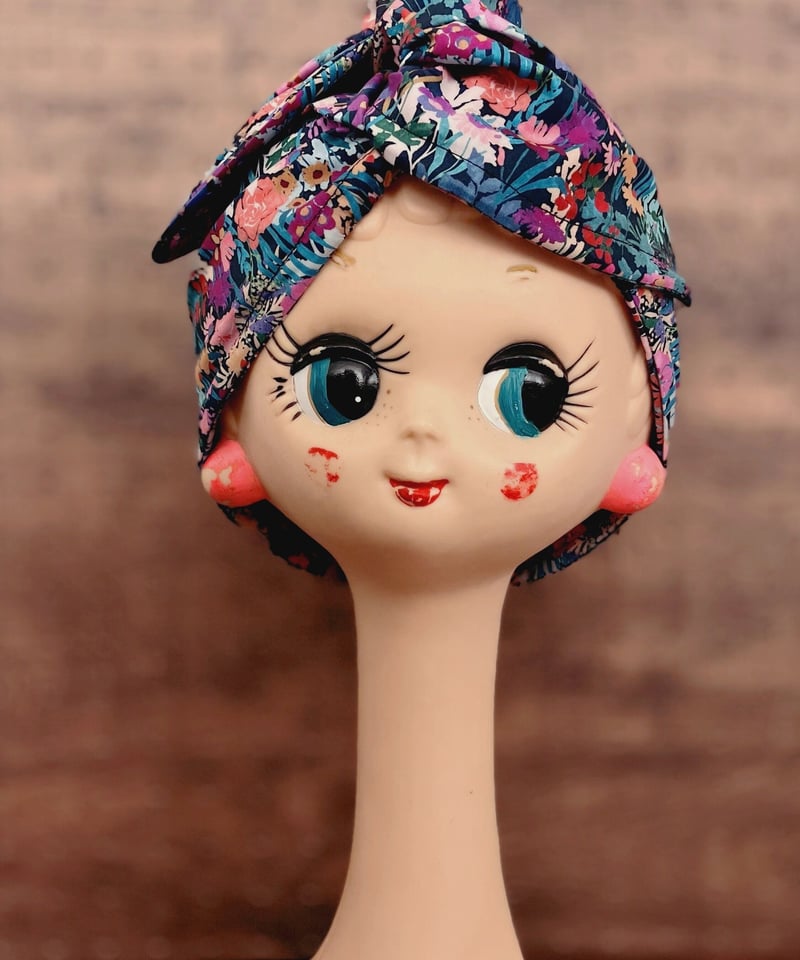 医療用＊wideワイヤーターバン＊リバティcottonフローララブ