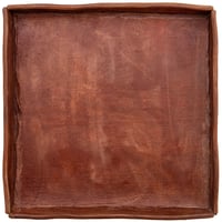 Industrial Leather TRAY Square Brown     革盆角茶 /