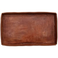 Industrial Leather  TRAY Rectangle Brown  革盆長角茶