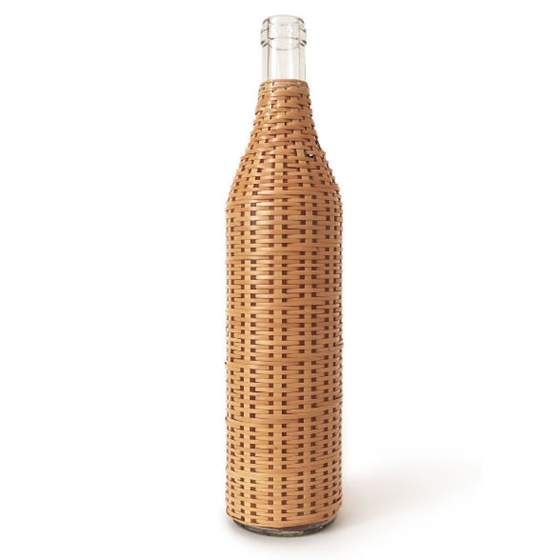 大分竹芸酒瓶 EMPTY GOOD-TASTE SAKE BOTTLES, WEAVED