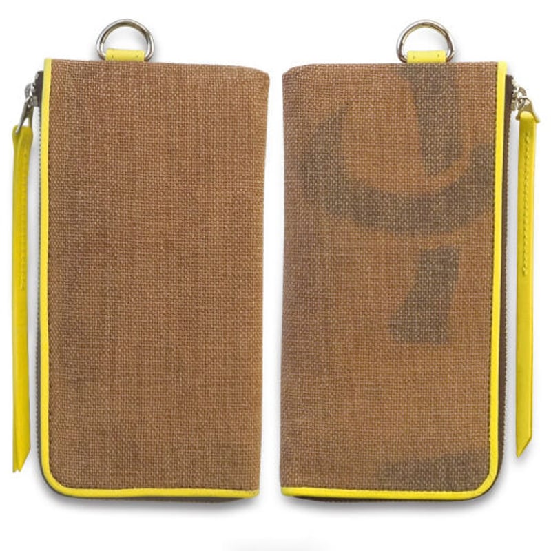 酒袋 財布 SAKE Wallet／Green、Yellow | HITOMONOKOTO
