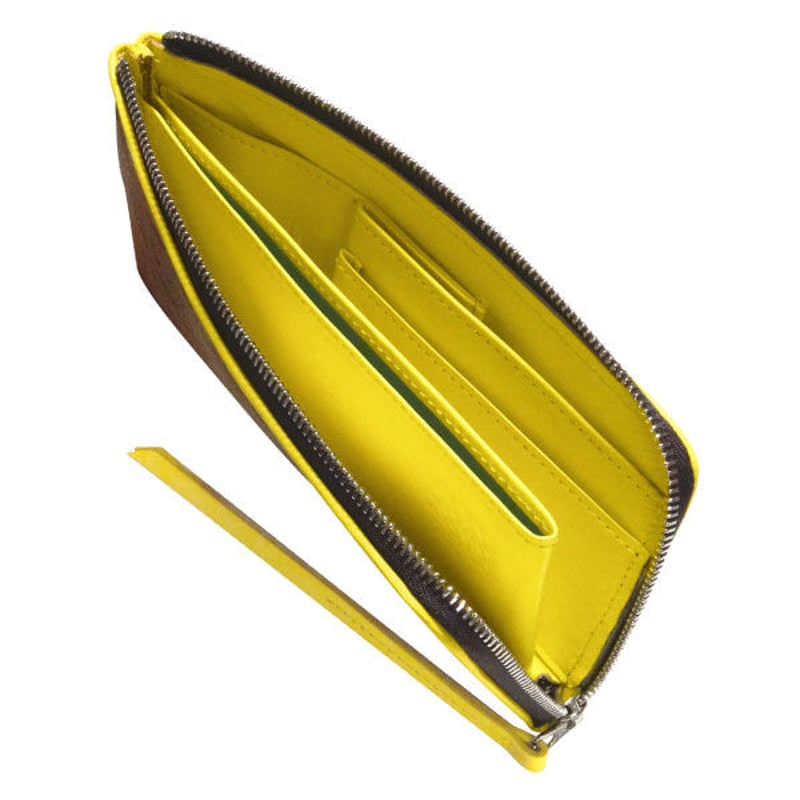 酒袋 財布 SAKE Wallet／Green、Yellow | HITOMONOKOTO