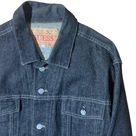 1990's GUESS Black Denim Jacket