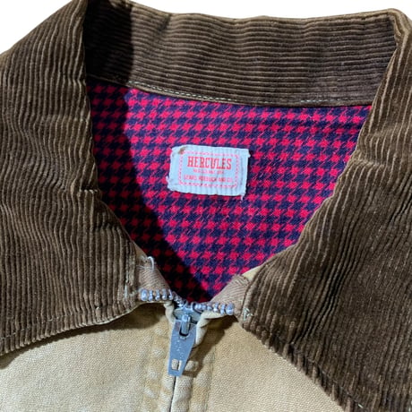 1950's HERCULES ZIP WORK JACKET Beige