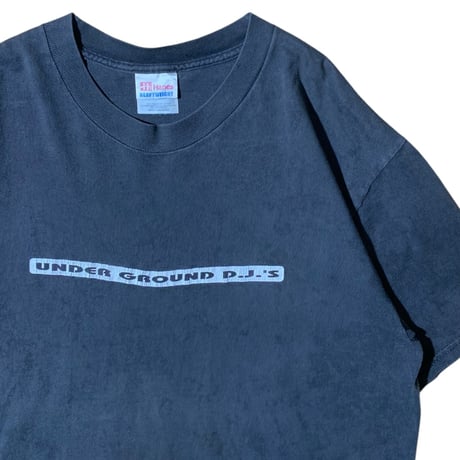 1990's Hanes "UNDER GROUND DJ-S  T-SHIRT