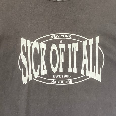 99年 GILDAN (M) SICK OF IT ALL " Life On The Ropes" Tシャツ