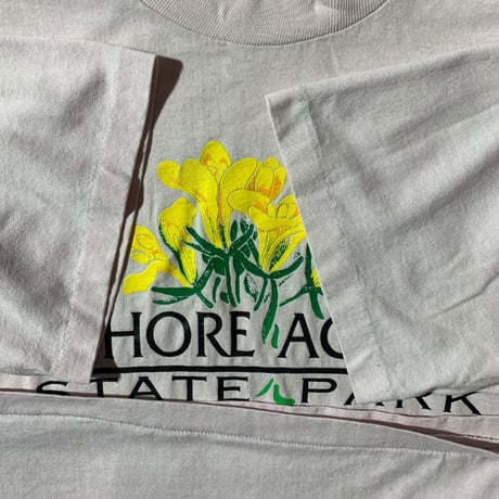 1990's Hanes "FLOWER" TEE made in usa