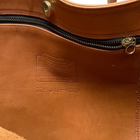 old Coach Leather Tote Bag