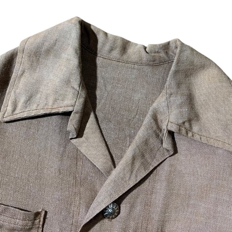 1950's UNKNOWN Brown Denim Jacket