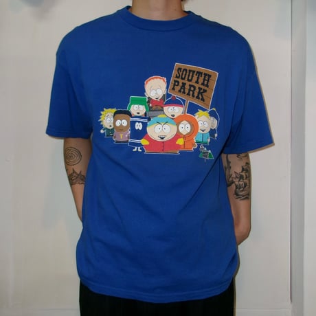 2000's DELTA (L) SOUTH PARK Tシャツ BLUE made in mexico