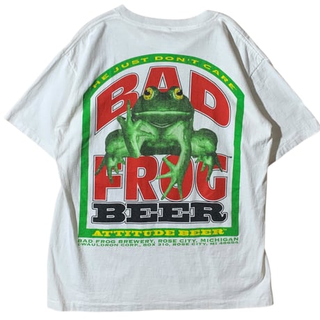 1990's NATIONAL MILLS " BAD FROG BEER " T-SHIRT