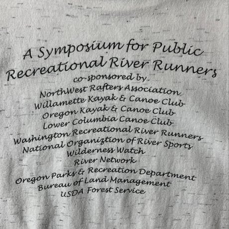 90's ONEITA (L) made in usa "River Runner" Tシャツ