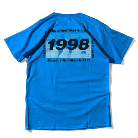 new FRUITS OF THE LOOM (L) OASIS Tシャツ BAND TEE 水色
