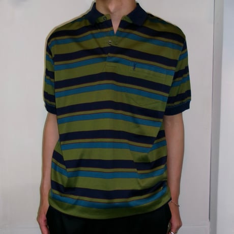 YVESSAINT LAURENT Border Polo Shirts