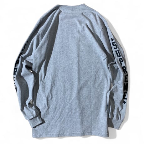 ONLINE限定販売⚫︎Supreme / Independent (M) LS T-Shirts Grey