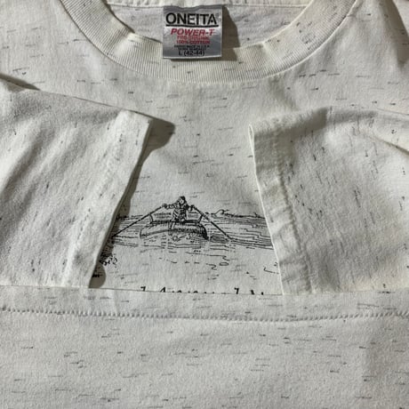 90's ONEITA (L) made in usa "River Runner" Tシャツ