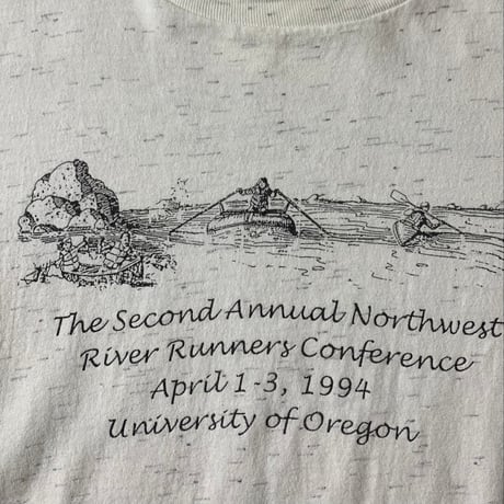 90's ONEITA (L) made in usa "River Runner" Tシャツ