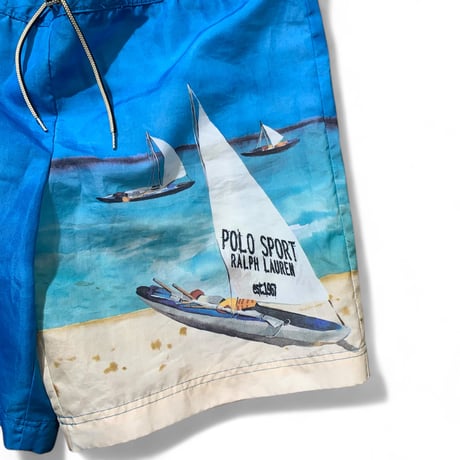 90's Polo Sport Ralph Lauren (L) Swin Shorts Nylon