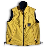 1990S Abercrombie&Fitch Size L Reversible Vest / Black Yellow
