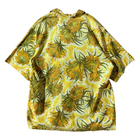 1960's MADE IN HAWAII "SUNFLOWER" hawaiian shirts