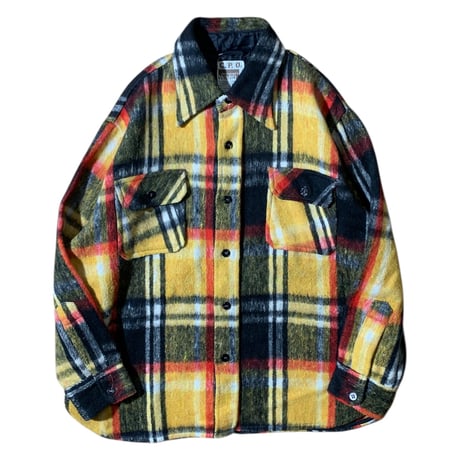 1960's MONGOMERY WARD CHECK CPO SHIRT