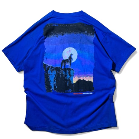 90's Marlboro (one size) Pocket T-Shirts USA製 Blue