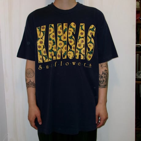 90's FRUIT OF THE LOOM "sunflower" usa製